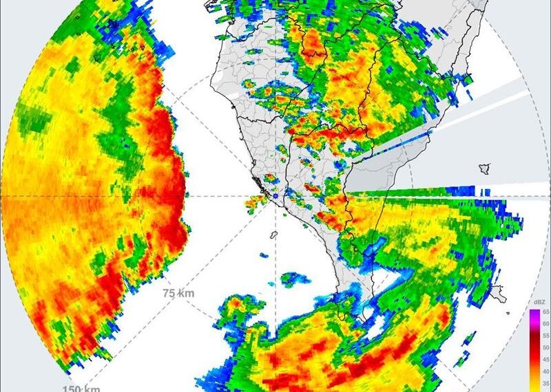 台灣新聞通訊社-大範圍強降雨帶快速移向陸地中!粉專緊急示警這幾縣市注意安全