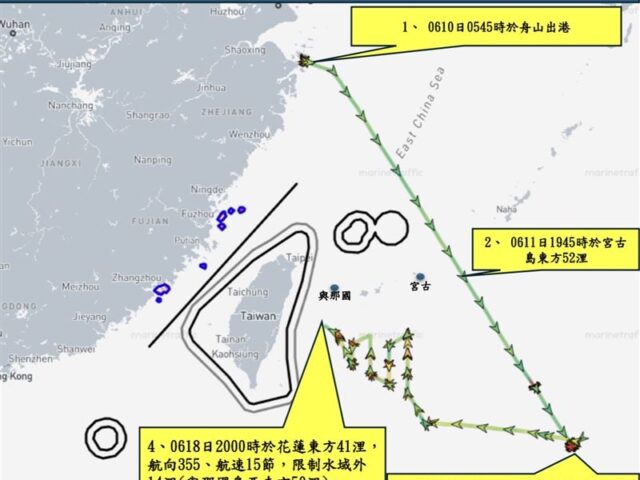 台灣新聞通訊社-中國頻擾台灣海域　美前國防官員：需監控釐清意圖