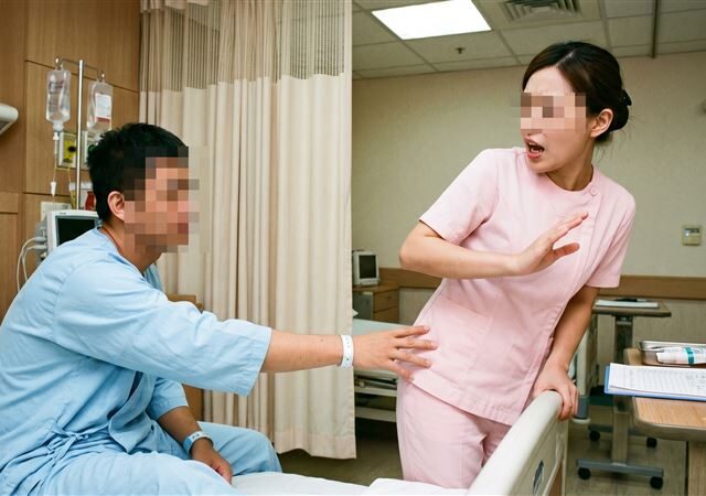 台灣新聞通訊社-女護理師遭襲胸摸臀！男外包勤務員色膽包天　連續伸手性騷下場曝光
