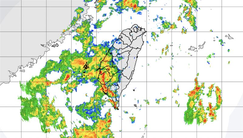 台灣新聞通訊社-快訊/梅雨鋒面來了!16縣市大雨特報 恐下到明晚