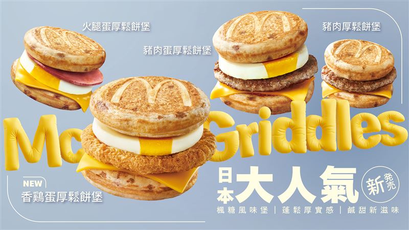 台灣新聞通訊社-速食控準備排隊!麥當勞厚鬆餅堡、珍奶冰炫風回歸 頂呱呱端出1新品