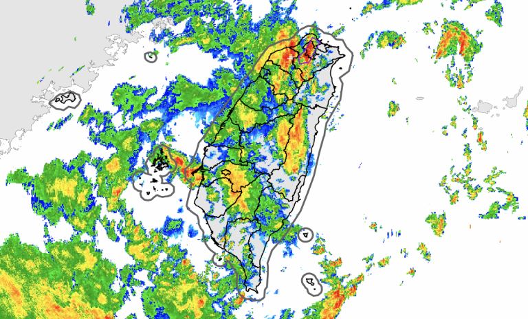 台灣新聞通訊社-快訊/北北基「大雷雨狂轟1小時」 最新警戒範圍出爐