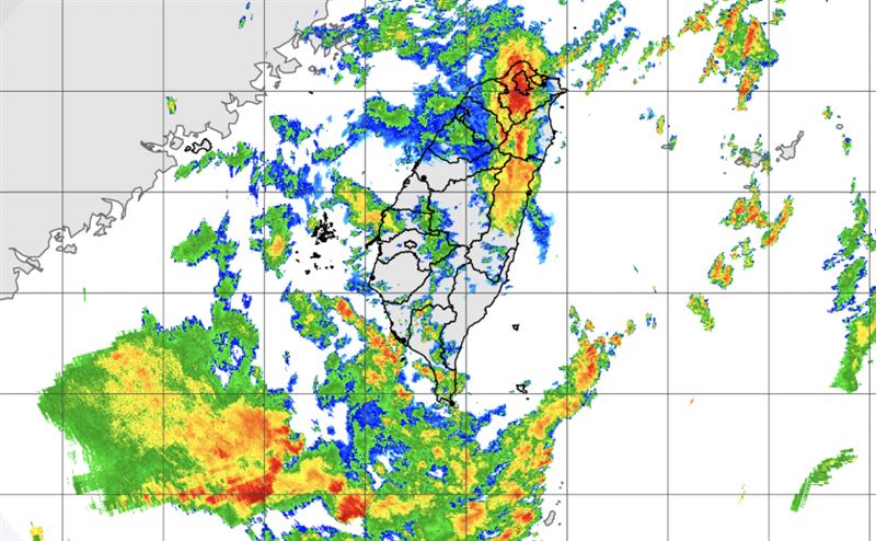台灣新聞通訊社-快訊/北北基雨勢升級!16縣市「豪、大雨特報」恐下到明晚