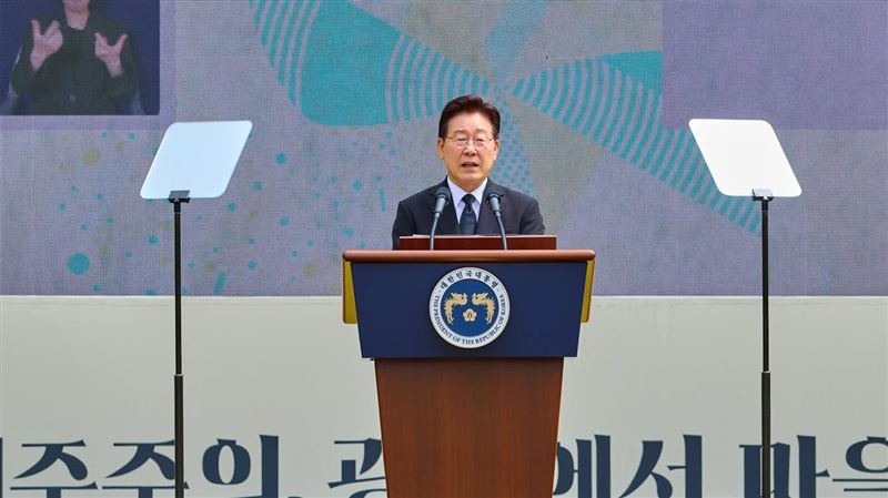 台灣新聞通訊社-李在明上任1週年突提台灣!1句談「朝鮮半島風險」掀關注