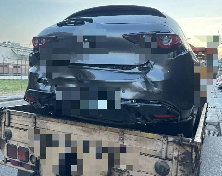 台灣新聞通訊社-國道鬼切撞車!保時捷男猛催油門肇逃 被害車主氣炸:沒膽面對?