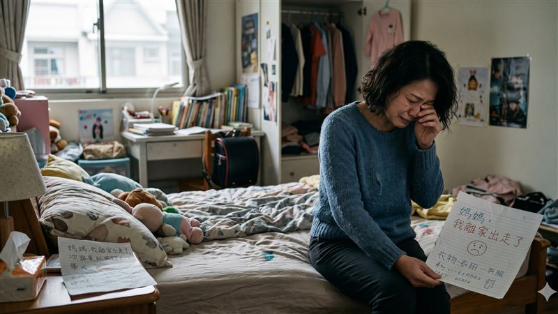 台灣新聞通訊社-小五女童留紙條「離家出走」定位在中部！媽心碎發文：快回家