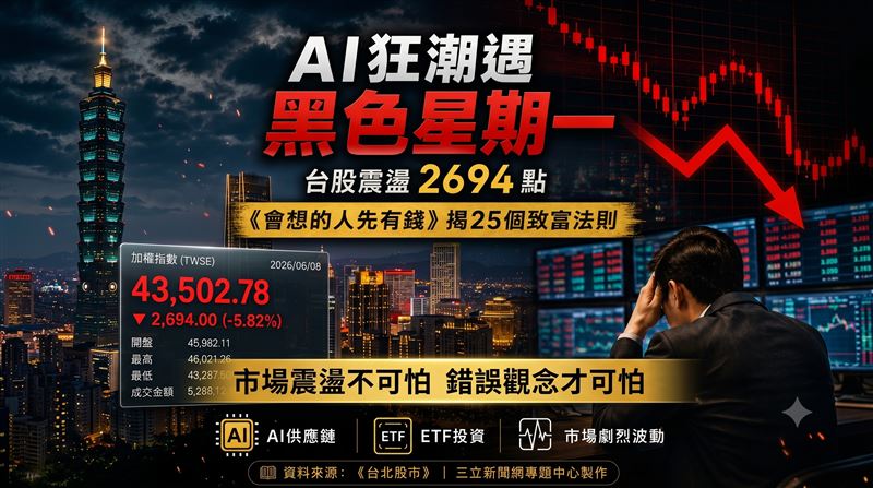 台灣新聞通訊社-不怕股市跌!華爾街作家曝光25個改善財務原則 第25招變有錢最簡單
