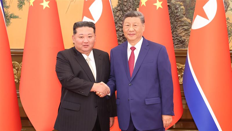 台灣新聞通訊社-習近平會金正恩 指推動中國與北韓關係更大發展