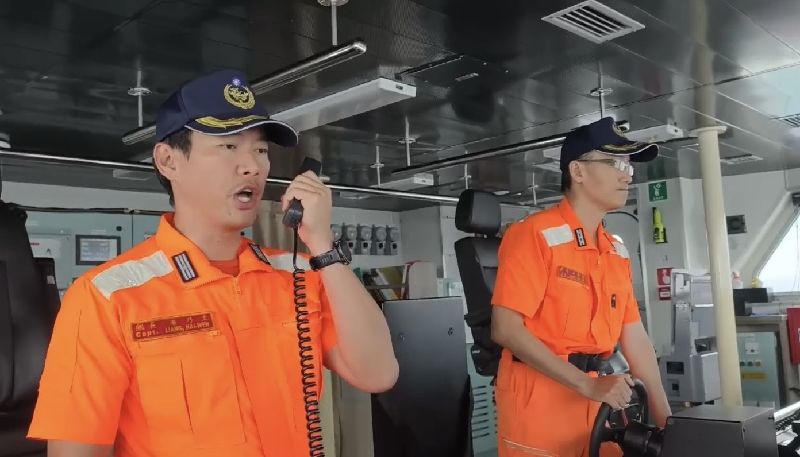 台灣新聞通訊社-中國公務船假冒管轄權廣播 海巡署:已嚴正警告