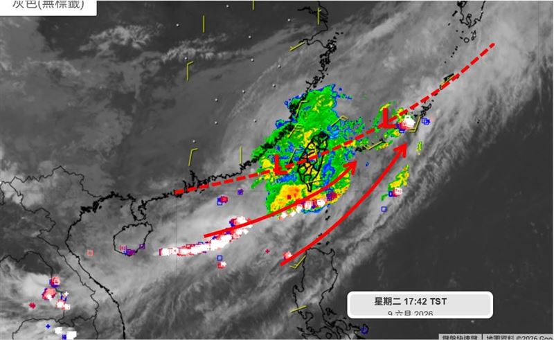 台灣新聞通訊社-今「西南氣流方向不對」降雨打折 專家提醒明1狀況不能小覷