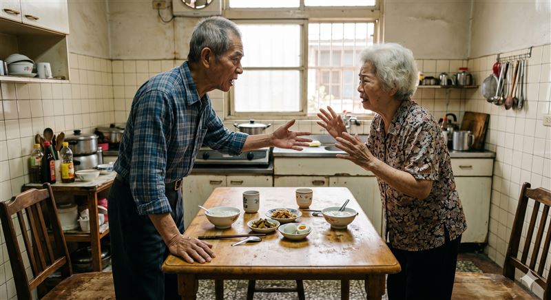 台灣新聞通訊社-台南8旬翁大男人「飯來張口、嫌東嫌西」還菜刀砍妻 兒目睹報警護母命