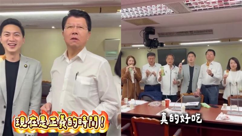 台灣新聞通訊社-雅方冰棒藏簡體字！藍委集體吃冰力挺反遭炎上　網笑：提油救火最佳示範
