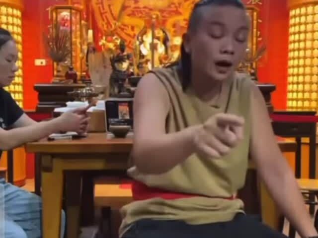 台灣新聞通訊社-起乩狂喊「保木可出來」！台東外星宮廟嗆檢察官下地獄 網全看傻