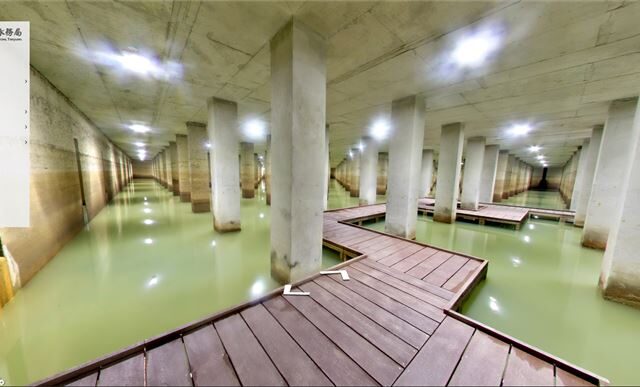 台灣新聞通訊社-全台大雨狂炸！桃園「地下宮殿」立功爆紅　網大讚：非常有感