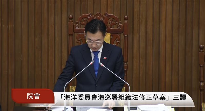 台灣新聞通訊社-因應台海安全!立法院三讀通過修正海洋組織法 海巡署副署長增至3人