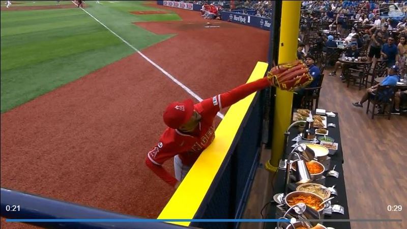 台灣新聞通訊社-MLB／外野手美技沒收滿貫砲　拯救投手自責分和全壘打牆外整排自助餐