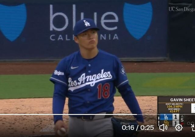 台灣新聞通訊社-MLB／山本由伸5局下挨追平轟　道奇6局上暴打12人次炸3轟！單局完全打擊