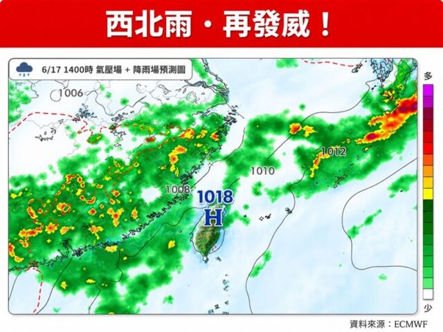 台灣新聞通訊社-西北雨再發威！北台灣午後炸雷雨　端午連假天氣曝、下週迎最後一波梅雨