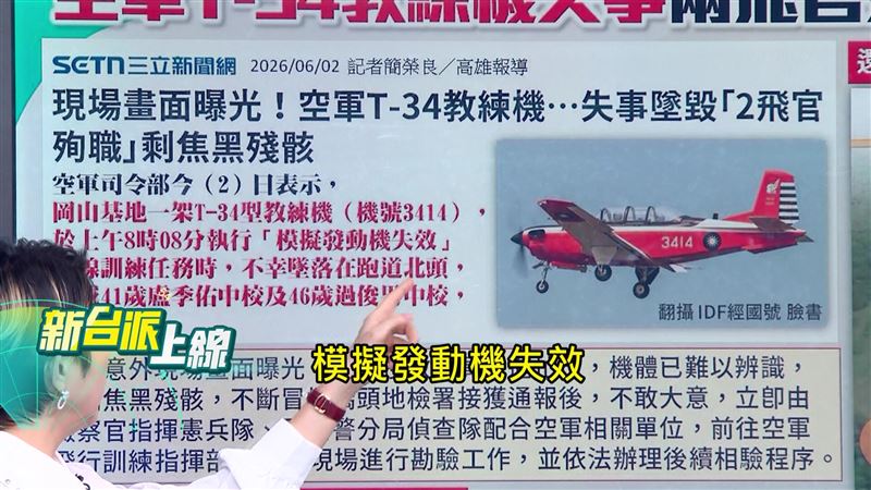 台灣新聞通訊社-曾飛過同款T-34！前飛官鷹爸曝「最危險時刻」：一陣怪風就可能出事