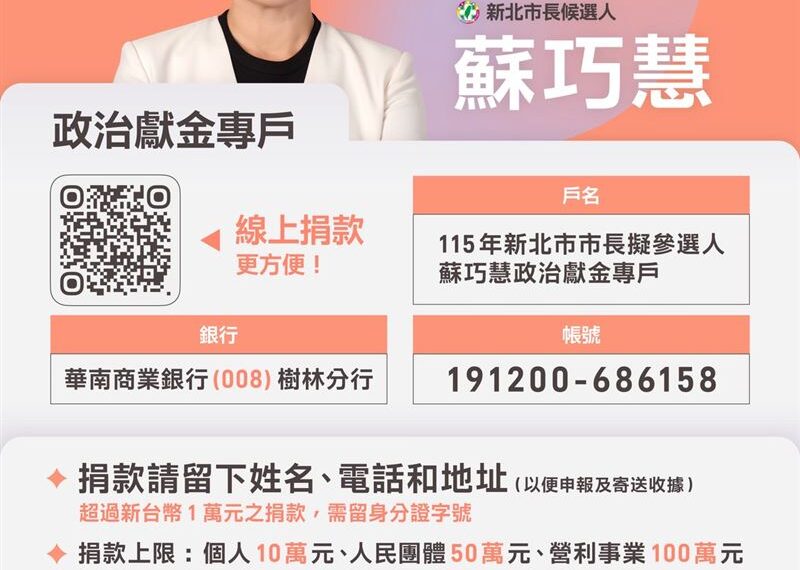 台灣新聞通訊社-新世代引領新時代!蘇巧慧與三位發言人宣傳募款平台