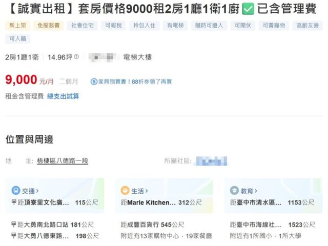 台灣新聞通訊社-21歲夫妻雙亡凶宅出租！房東誠實公布「只租9000」…網友嘆：窮比鬼可怕