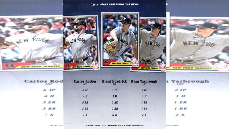 台灣新聞通訊社-MLB／羅登投2球挨「首局首打席」轟　洋基打線敲8安得8分助解套