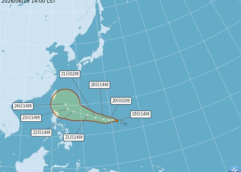 台灣新聞通訊社-準米克拉颱風下週逼近台灣！氣象署揭「2路徑劇本」　降雨熱區曝光