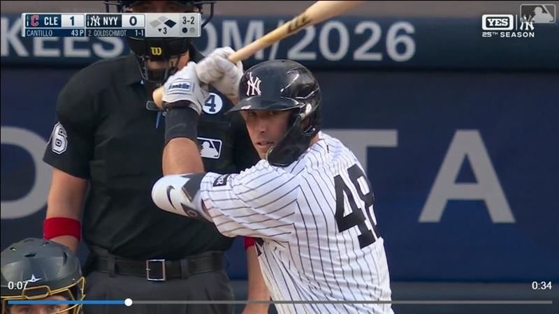 台灣新聞通訊社-MLB／葛舒密特3安4打點！差三壘打「完全打擊」　洋基輸掉6月首戰