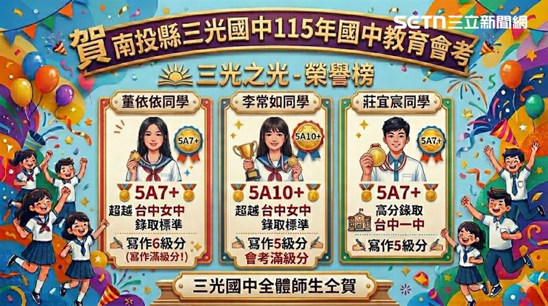 台灣新聞通訊社-南投偏鄉國中超派!差點廢校竟狂產5A學霸 全國音樂賽唯一特優