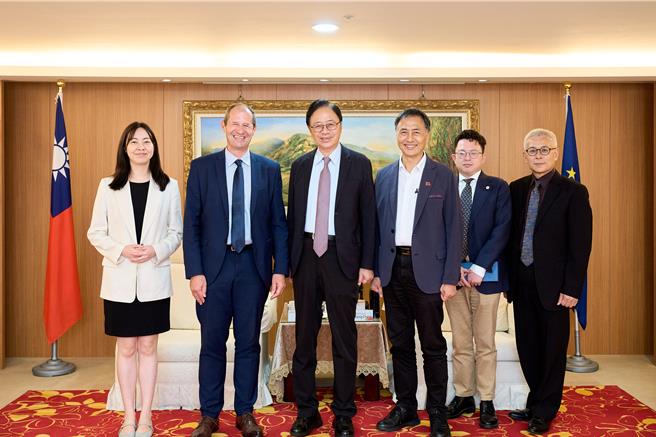 台灣新聞通訊社-張善政會晤歐盟代表!推「航空城、AI產業」促城市外交