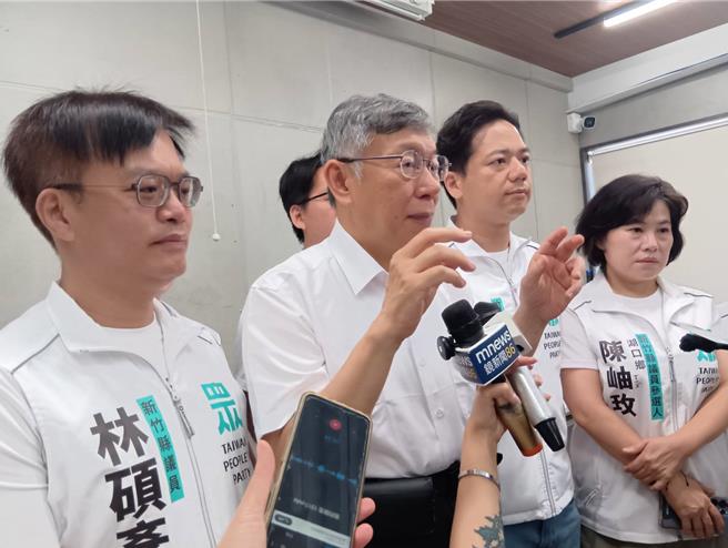 台灣新聞通訊社-柯文哲拋新竹「鐵三角」對戰組合 批賴清德把司法當政治工具