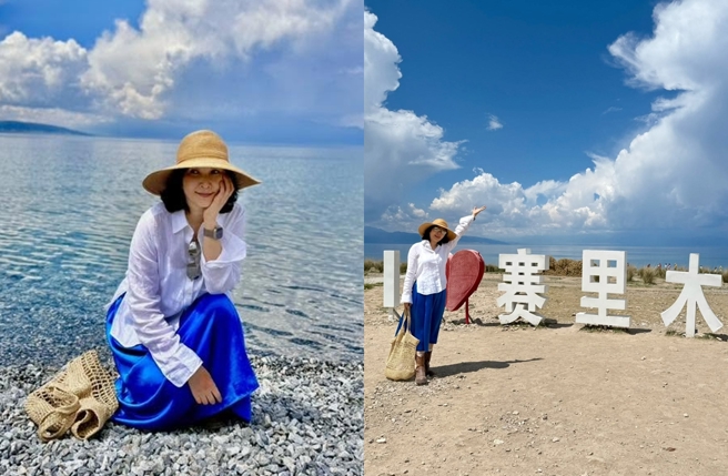 台灣新聞通訊社-60歲張玉嬿現況曝 自由行訪新疆大曬美照:有些地方該早點來的
