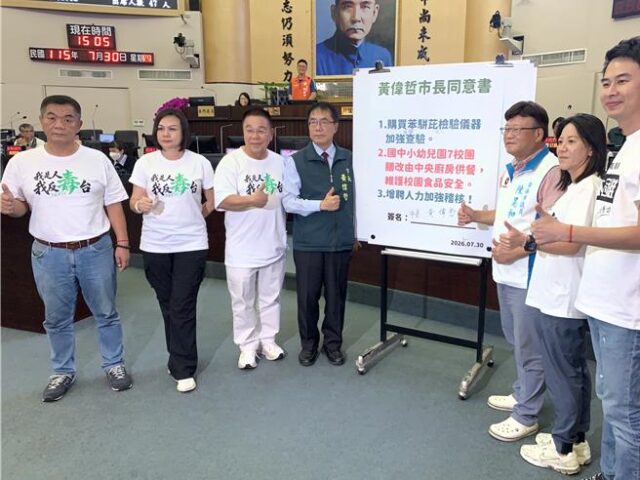 台灣新聞通訊社-南市毒油自檢標章挨批欺騙市民  黃偉哲允增購檢測儀器