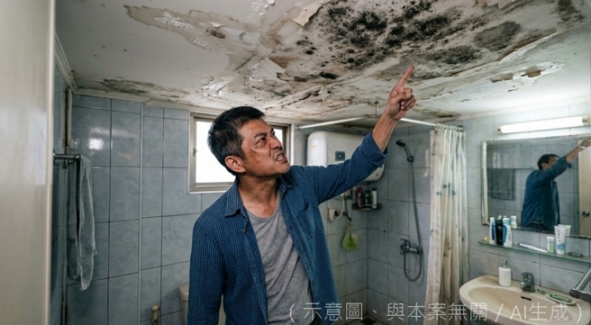 台灣新聞通訊社-公寓漏水大戰!防水層失效害慘樓下 浴室壁癌大爆發氣炸