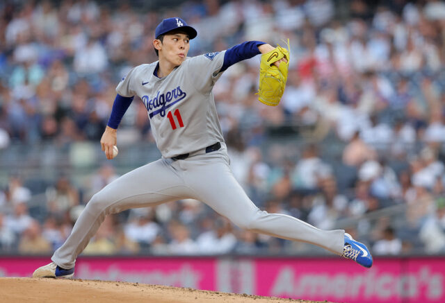 台灣新聞通訊社-MLB》佐佐木朗希猛飆火球！5.2局好投斷洋基4連勝