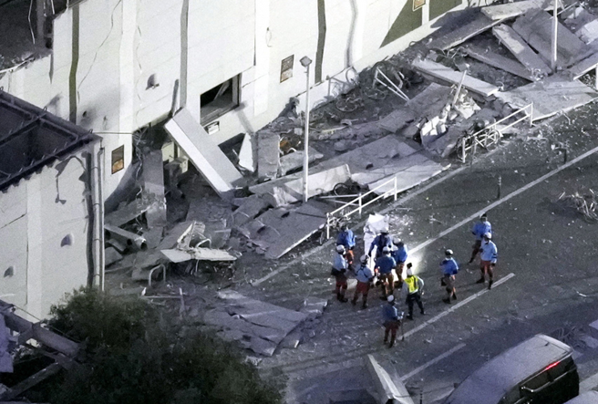 台灣新聞通訊社-熊本強震》永旺商場恐怖氣爆瞬間 建物炸飛噴百米 砸穿貨車