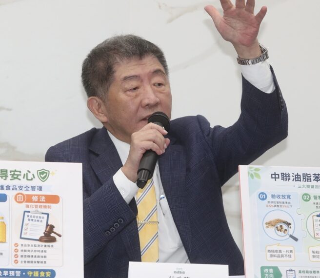 台灣新聞通訊社-陳時中稱毒油「全下架沒東西吃」 藍委轟替行政院失職擦脂抹粉