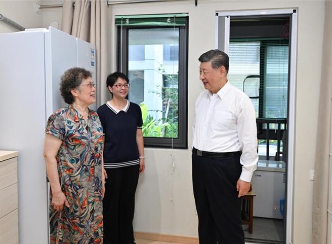 台灣新聞通訊社-赴上海考察 習近平：高品質推進城市更新 建設現代化人民城市