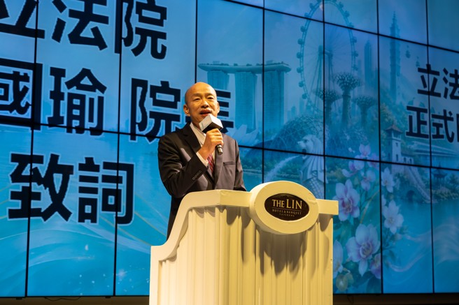 台灣新聞通訊社-出席亞總年會晚宴　韓國瑜：立院將作海外台商堅實後盾