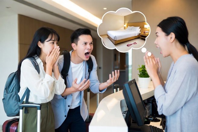 台灣新聞通訊社-床邊驚見「用過套套」!情侶退房前才該該叫 飯店反嗆:想騙房費?