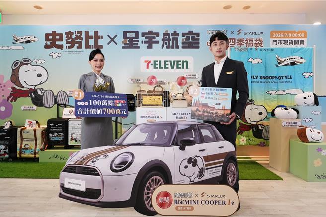 台灣新聞通訊社-星宇機票7折起6日開搶 SNOOPY聯名福袋超商8日開賣