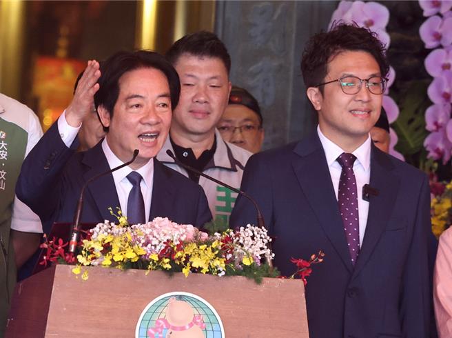 台灣新聞通訊社-賴清德要求檢討內湖淹水還大讚沈伯洋 藍營:失總統格局