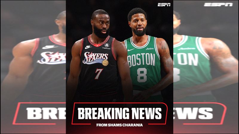 台灣新聞通訊社-NBA/交易震撼彈 綠衫軍送走FMVP布朗換回喬治!費城豪組夢幻陣容