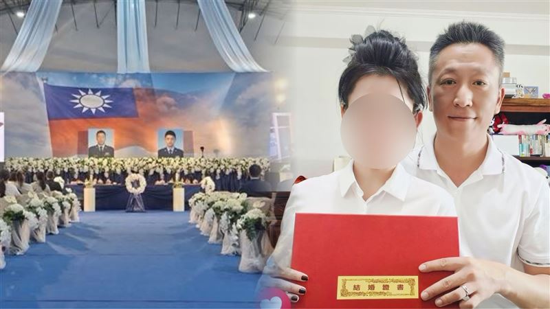 台灣新聞通訊社-2飛官墜機亡…過俊男越南籍妻子「來台登記僅1年」突淚崩發聲!
