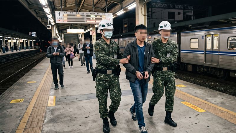 台灣新聞通訊社-松指部憲兵趁休假落跑!潛逃20天被自家人拘提…他承認「逃兵」下場曝
