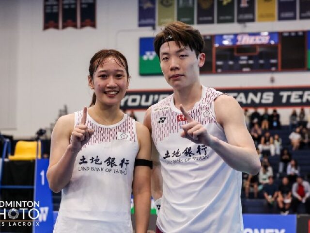 台灣新聞通訊社-加拿大羽球公開賽／台灣混雙劉廣珩、許尹鏸「拍落頭號種子」爭冠