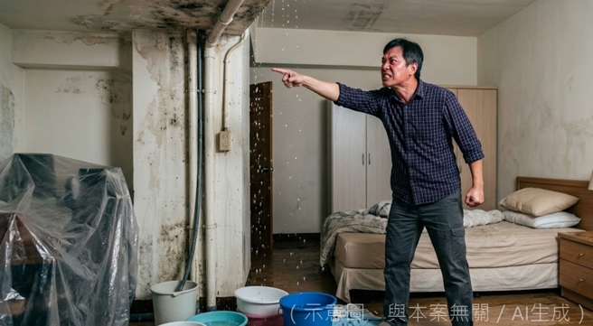 台灣新聞通訊社-漏水不理避鑑定!連開門都不配合 法院出手「強制進屋修」