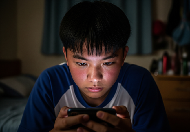 台灣新聞通訊社-國一兒「看女同學照片自己來」!媽媽擔心:要介入嗎