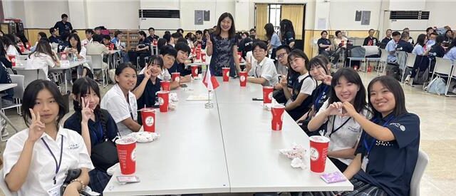 台灣新聞通訊社-跨國交流展青春！台日高中生齊聚板中 語言文化互動熱烈