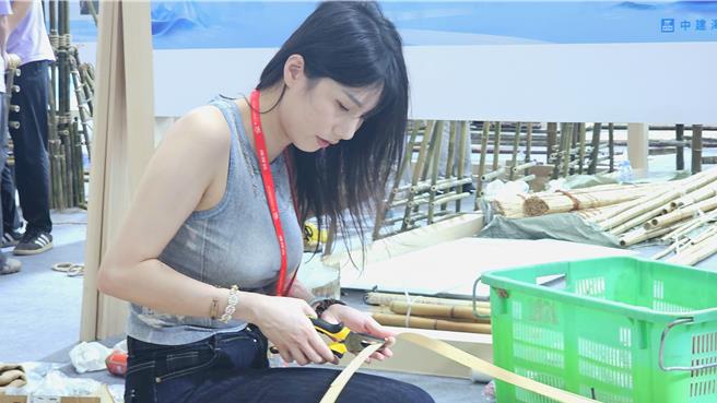台灣新聞通訊社-兩岸學子福州競技 用「竹」搭建社區人文空間裝置